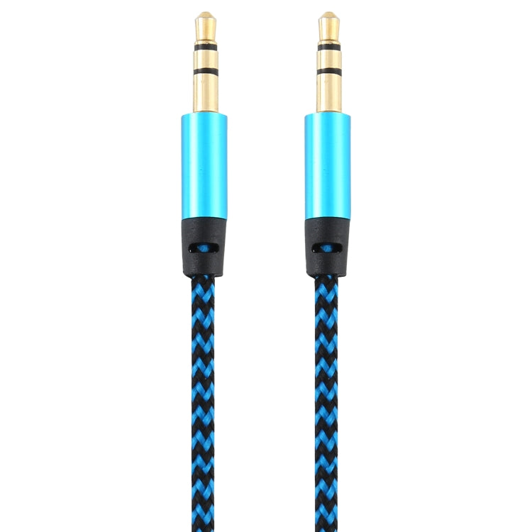 3 PCS K10 3.5mm Male to Male Nylon Braided Audio Cable, Length: 1m