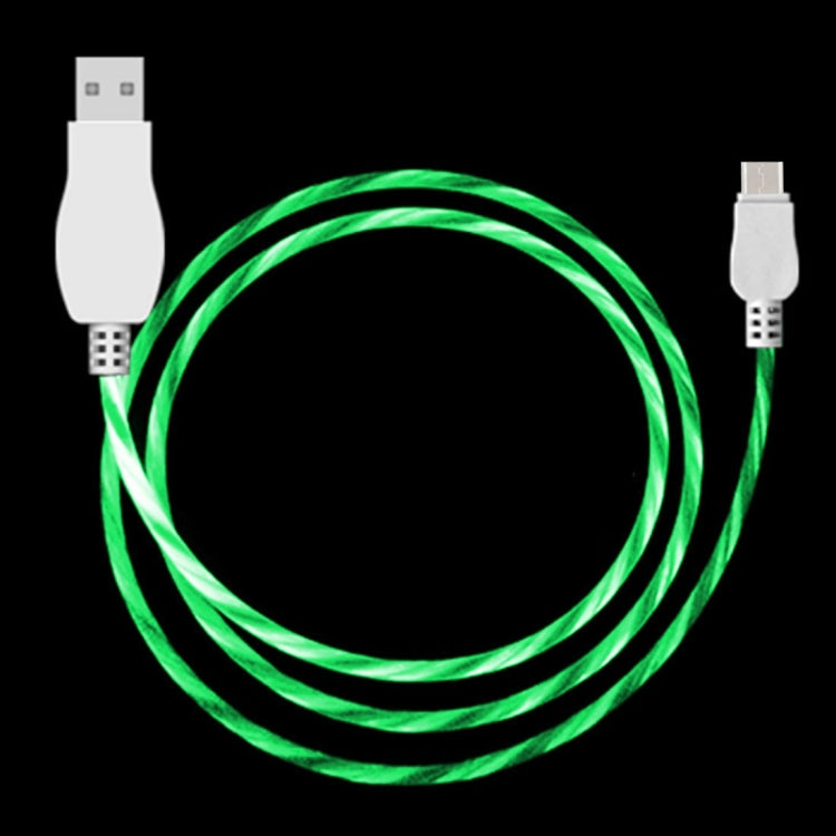 LED Flowing Light 1m USB A to Type-C Data Sync Charge Cable, For Galaxy, Huawei, Xiaomi, LG, HTC and Other Smart Phones