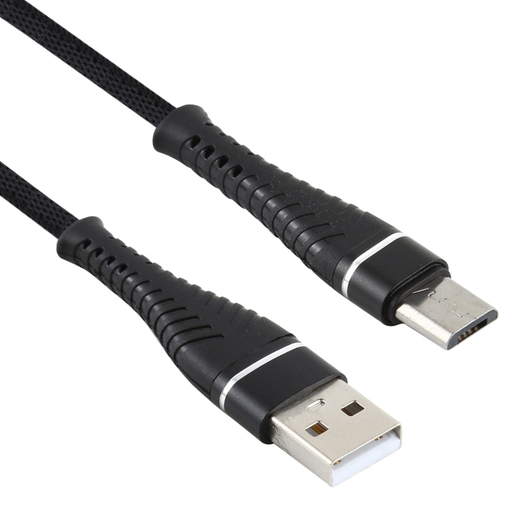 2A USB to Micro USB Braided Data Cable, Cable Length: 1m