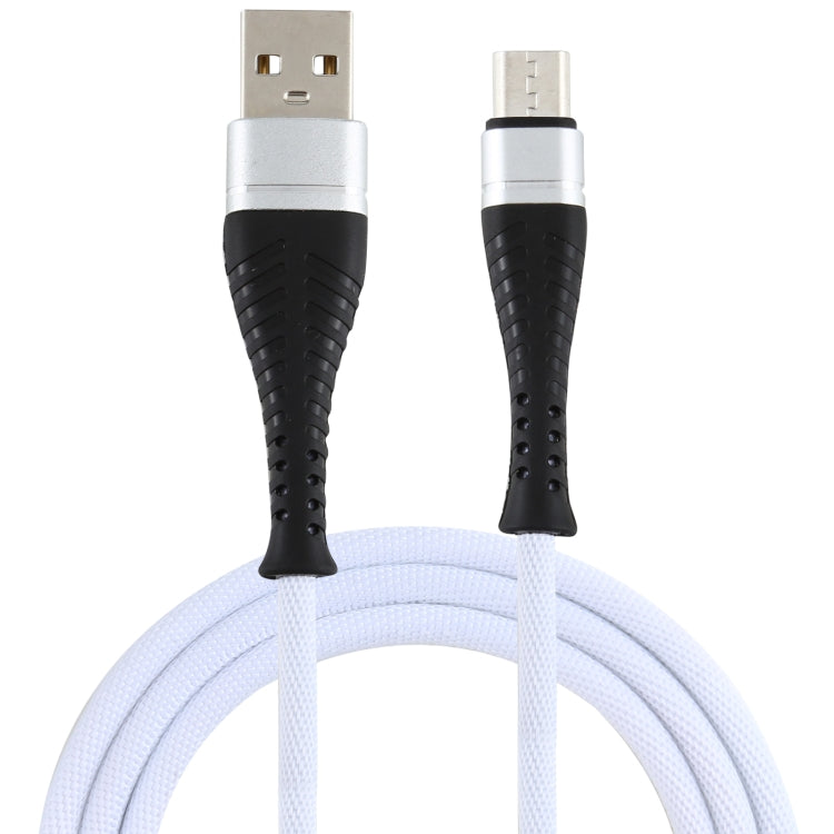 2A USB to Micro USB Braided Data Cable, Cable Length: 1m