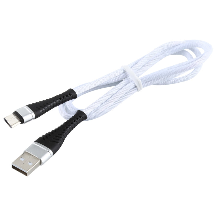 2A USB to Micro USB Braided Data Cable, Cable Length: 1m