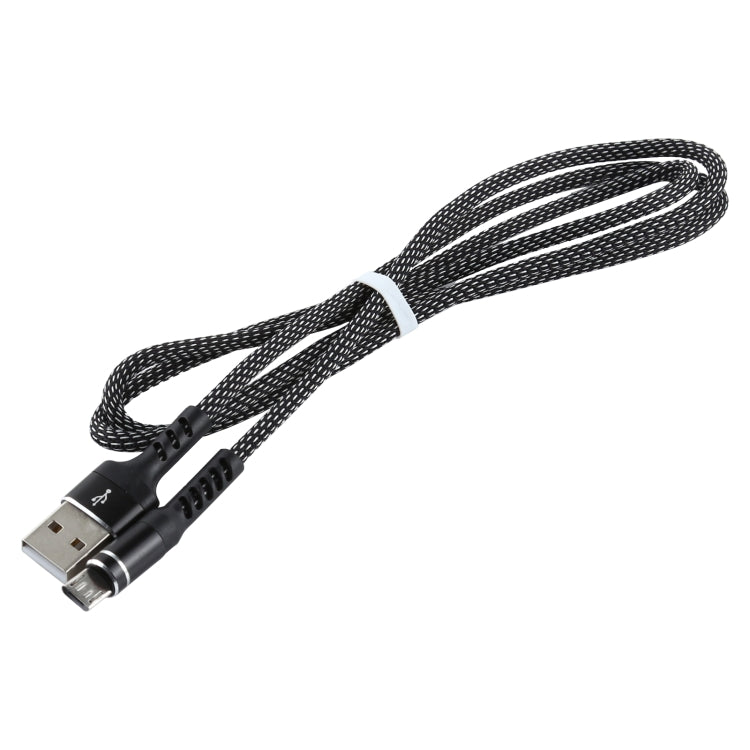 2A USB to Micro USB Two-color Braided Data Cable, Cable Length: 1m