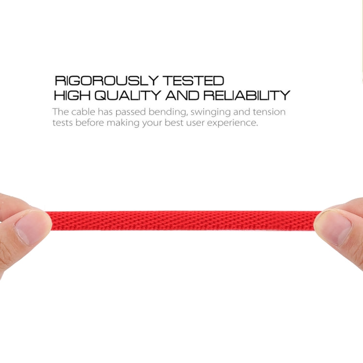 2A USB Elbow to USB-C / Type-C Elbow Braided Data Cable, Cable Length: 1m (Red)