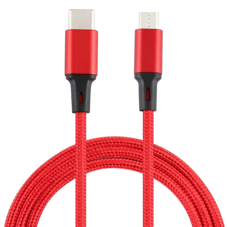 2A USB to Micro USB Braided Data Cable, Cable Length: 1m