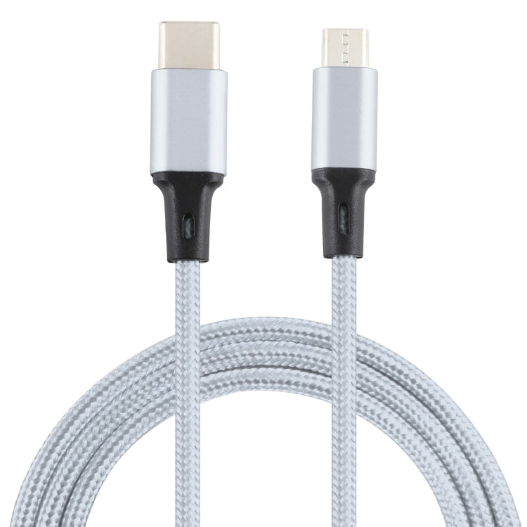 2A USB to Micro USB Braided Data Cable, Cable Length: 1m