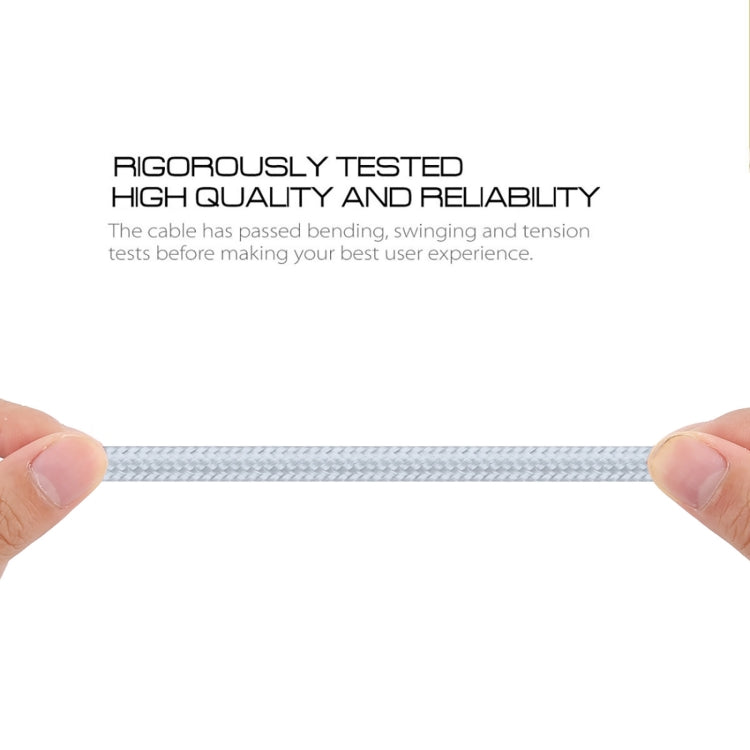 2A USB to Micro USB Braided Data Cable, Cable Length: 1m