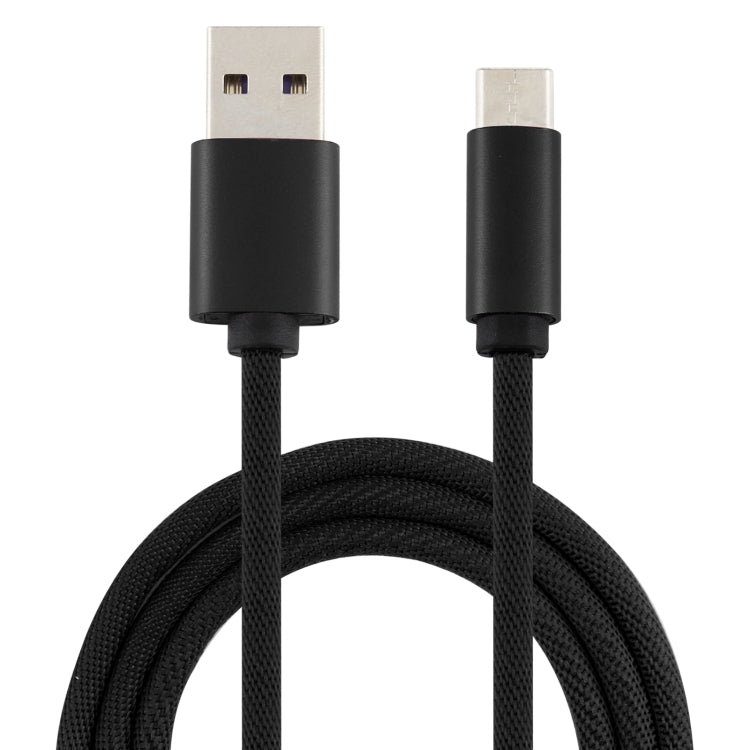 5A USB to USB-C / Type-C Super Fast Charging Braided Data Cable, Cable Length: 1.8m
