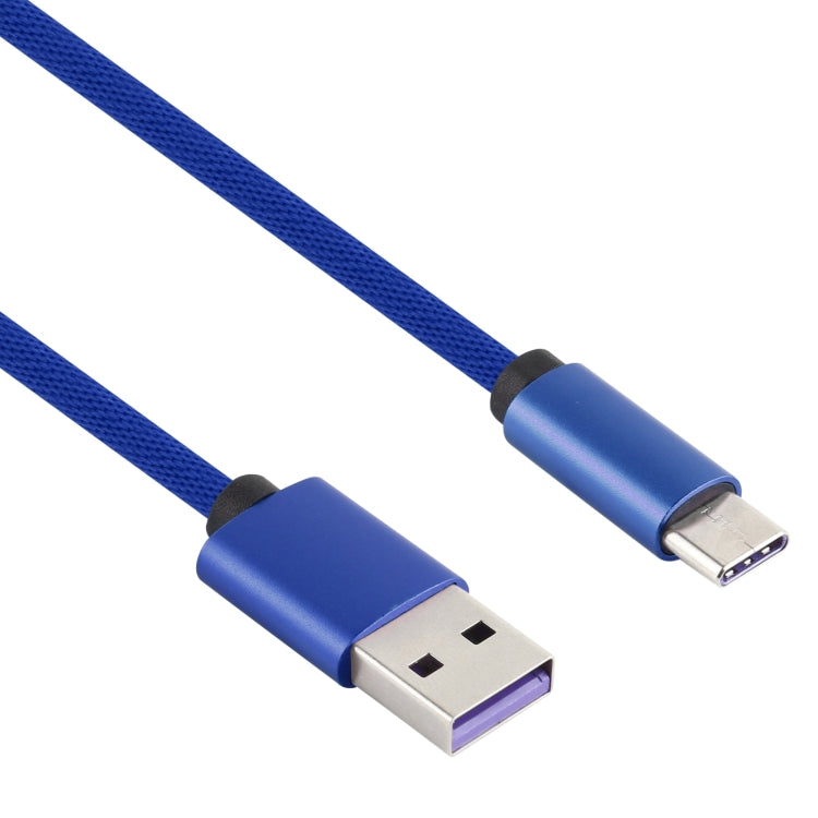 5A USB to USB-C / Type-C Super Fast Charging Braided Data Cable, Cable Length: 1.8m