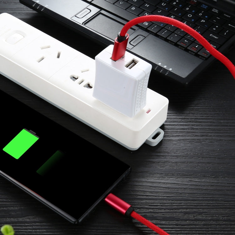 5A USB to USB-C / Type-C Super Fast Charging Braided Data Cable, Cable Length: 1.8m