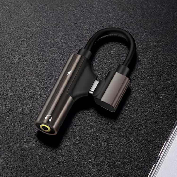 TOTUDESIGN EAUC-12 Time Series Type-C to Type-C Interface +3.5 Interface Bending Audio Adapter, For Samsung, Huawei, Xiaomi, HTC, Meizu, Sony and other Smartphones