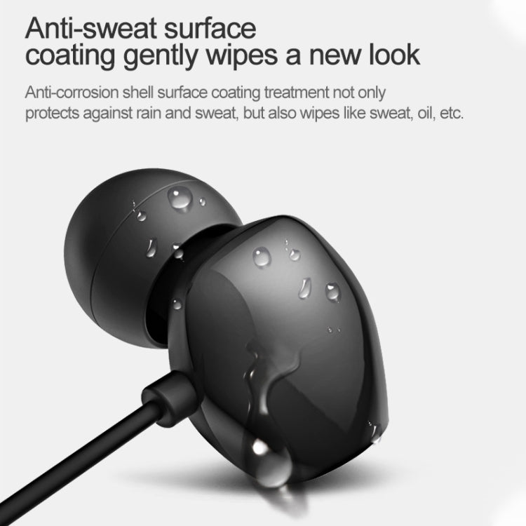 8163 USB-C / Type-C Interface Mega Bass In Ear Wired Earphone with Mic