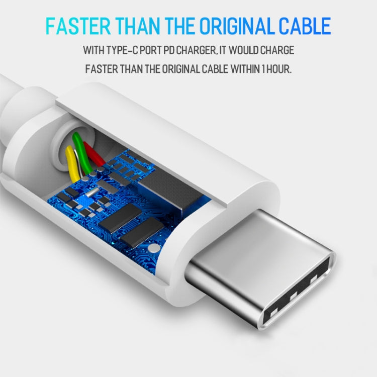 USB-C / Type-C to USB-C / Type-C PD Fast Charging & Sync Data Cable, Cable Length: 14cm(White)