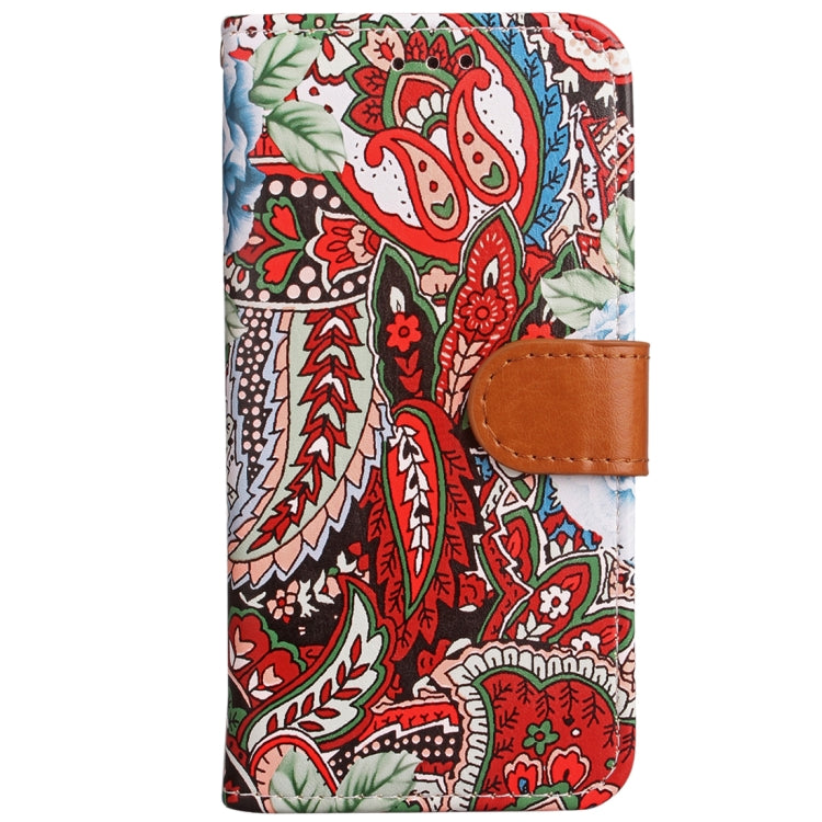 For Galaxy Note 8 Painting Abstract Flowers Pattern PU + TPU Horizontal Flip Leather Case with Holder & Card Slots & Wallet & Photo Frame & Lanyard