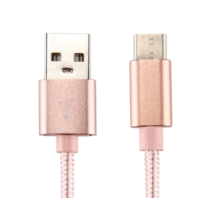 Knit Texture USB to USB-C / Type-C Data Sync Charging Cable, Cable Length: 1m, 3A Total Output, 2A Transfer Data
