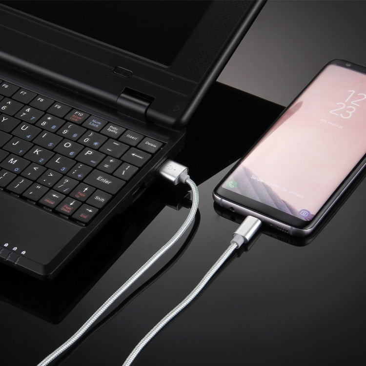 Knit Texture USB to USB-C / Type-C Data Sync Charging Cable, Cable Length: 1m, 3A Total Output, 2A Transfer Data