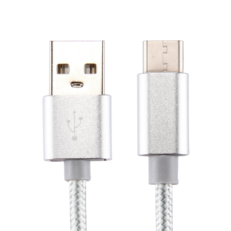 Knit Texture USB to USB-C / Type-C Data Sync Charging Cable, Cable Length: 2m, 3A Output