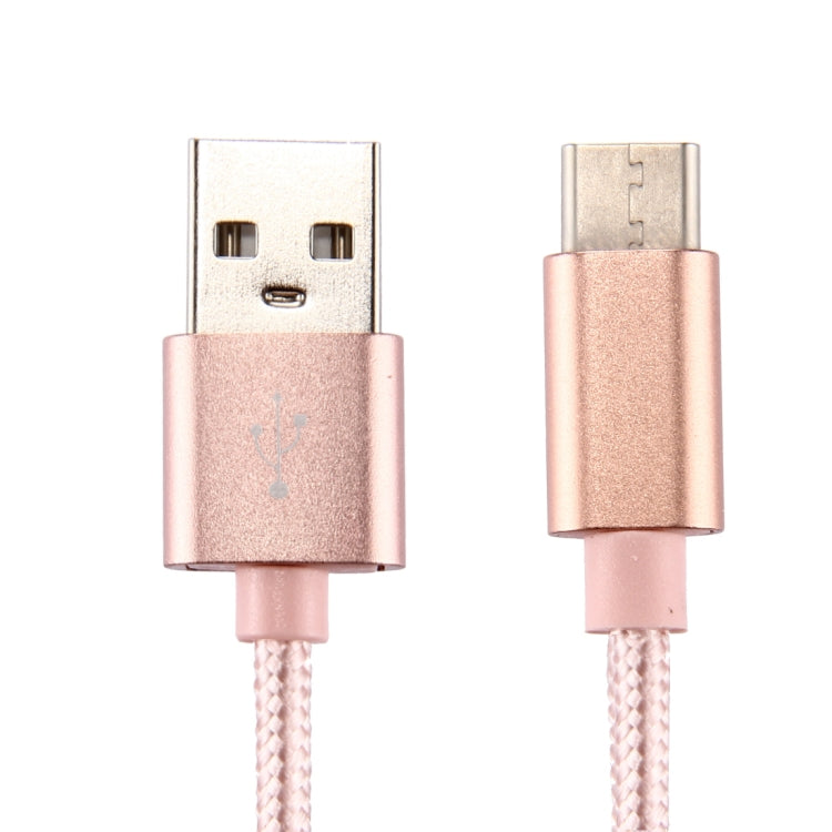 Knit Texture USB to USB-C / Type-C Data Sync Charging Cable, Cable Length: 3m, 3A Total Output, 2A Transfer Data
