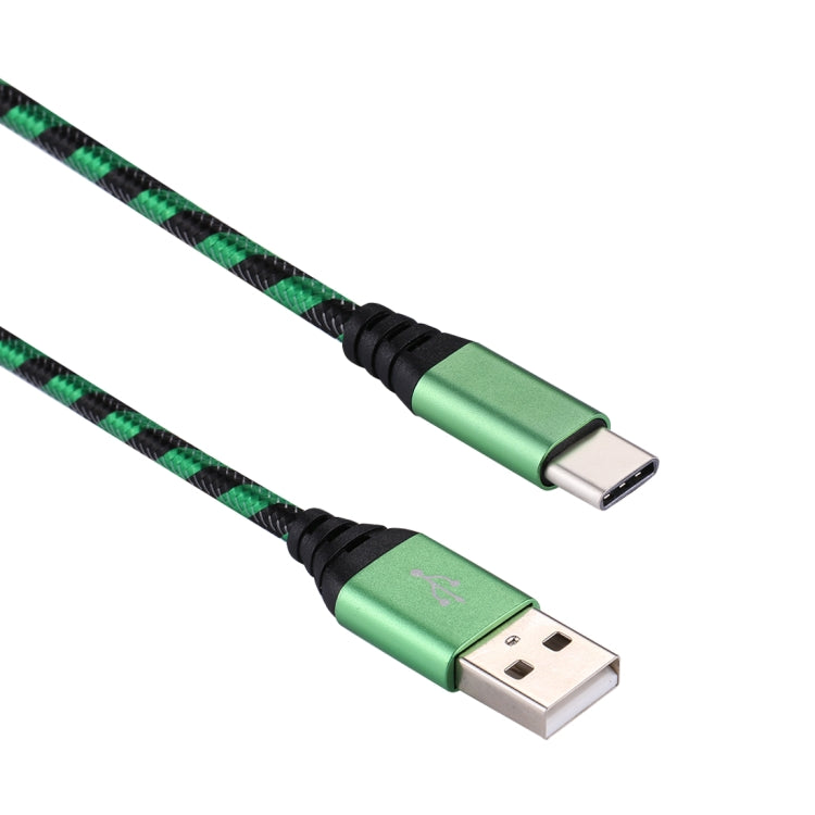 1m USB to USB-C / Type-C Nylon Weave Style Data Sync Charging Cable
