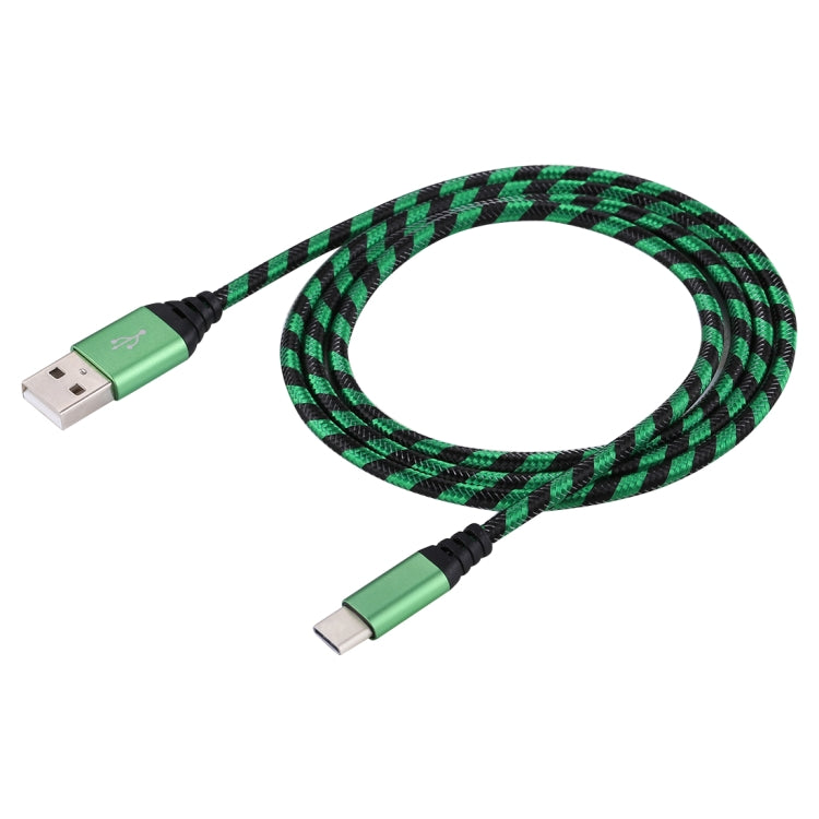 1m USB to USB-C / Type-C Nylon Weave Style Data Sync Charging Cable