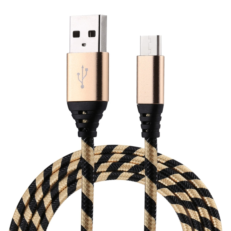 1m USB to USB-C / Type-C Nylon Weave Style Data Sync Charging Cable