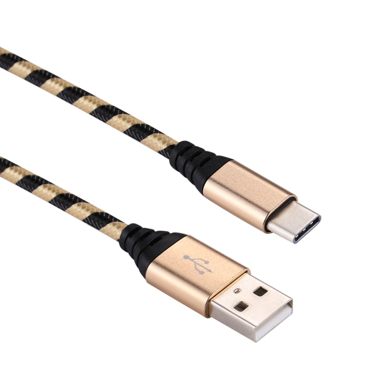 1m USB to USB-C / Type-C Nylon Weave Style Data Sync Charging Cable