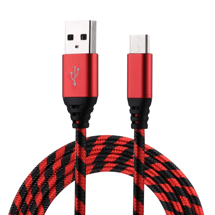 1m USB to USB-C / Type-C Nylon Weave Style Data Sync Charging Cable