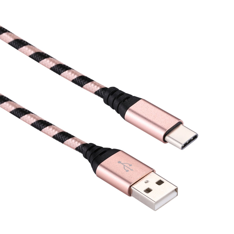 1m USB to USB-C / Type-C Nylon Weave Style Data Sync Charging Cable