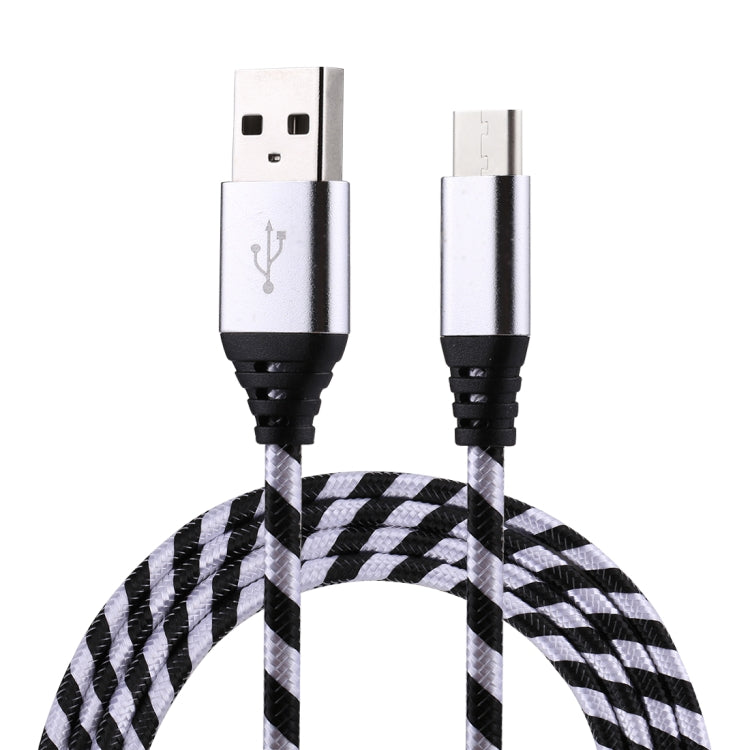 1m USB to USB-C / Type-C Nylon Weave Style Data Sync Charging Cable