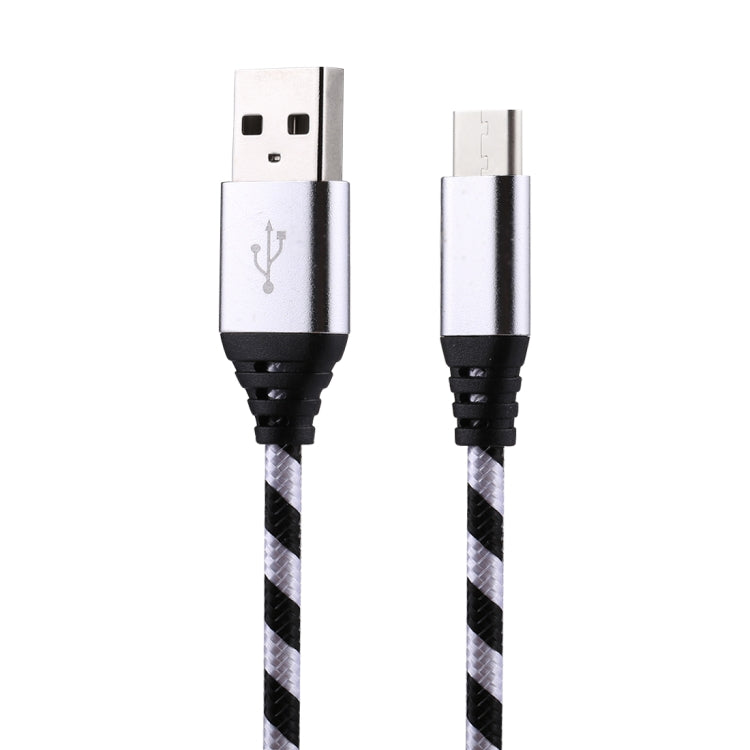 1m USB to USB-C / Type-C Nylon Weave Style Data Sync Charging Cable