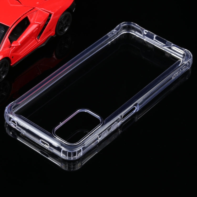 For Xiaomi Redmi Note 10 5G Four-corner Shockproof Transparent TPU + PC Protective Case