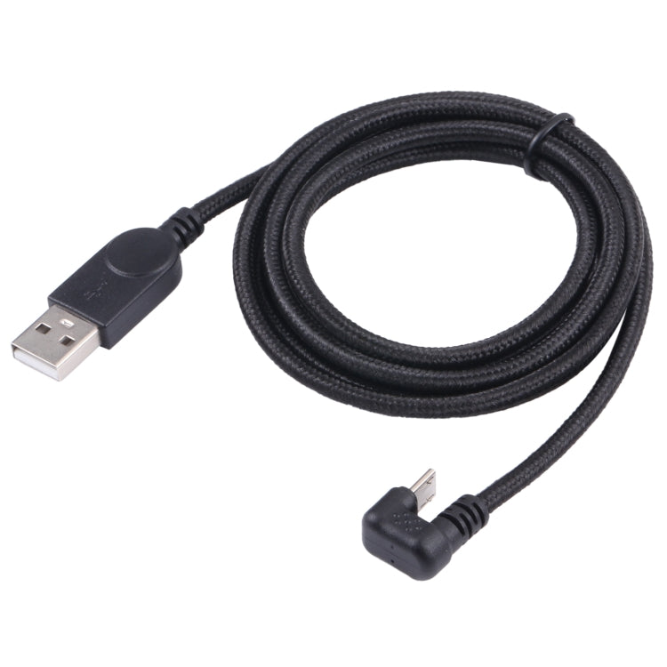 U-shaped Micro USB Male to USB Male Nylon Braid Charge Data Cable