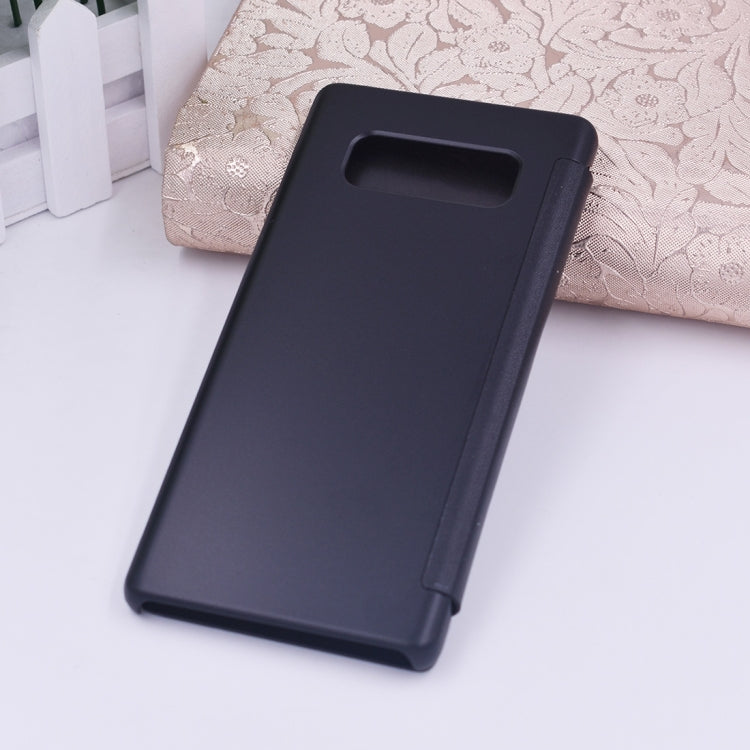 For Galaxy Note 8 PU + PC High Transparency Frosted Horizontal Flip Leather Case