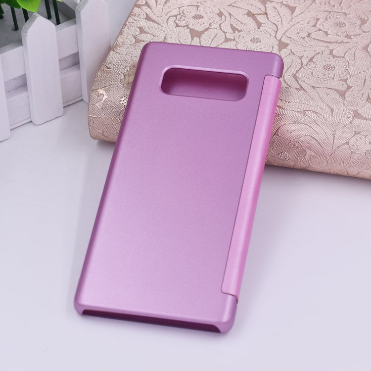 For Galaxy Note 8 PU + PC High Transparency Frosted Horizontal Flip Leather Case