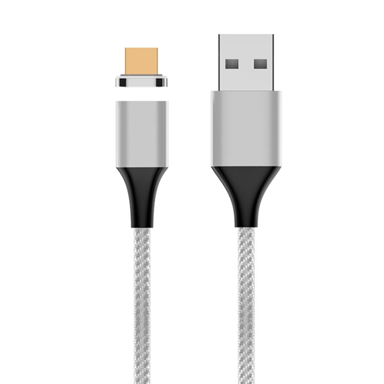 M11 3A USB to Micro USB Nylon Braided Magnetic Data Cable, Cable Length: 2m