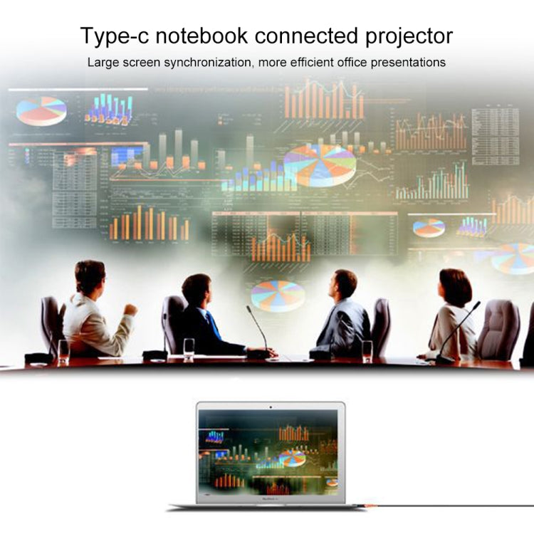 USB-C / Type-C to 4K HD HDMI + USB Power Supply Interface Converter Cable, Length: 2m