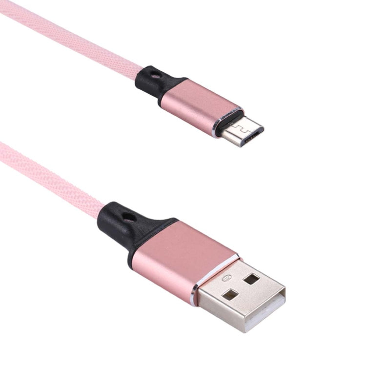 1m 2A Output USB to Micro USB Nylon Weave Style Data Sync Charging Cable, For