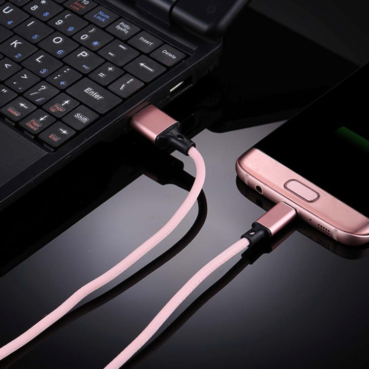1m 2A Output USB to Micro USB Nylon Weave Style Data Sync Charging Cable, For