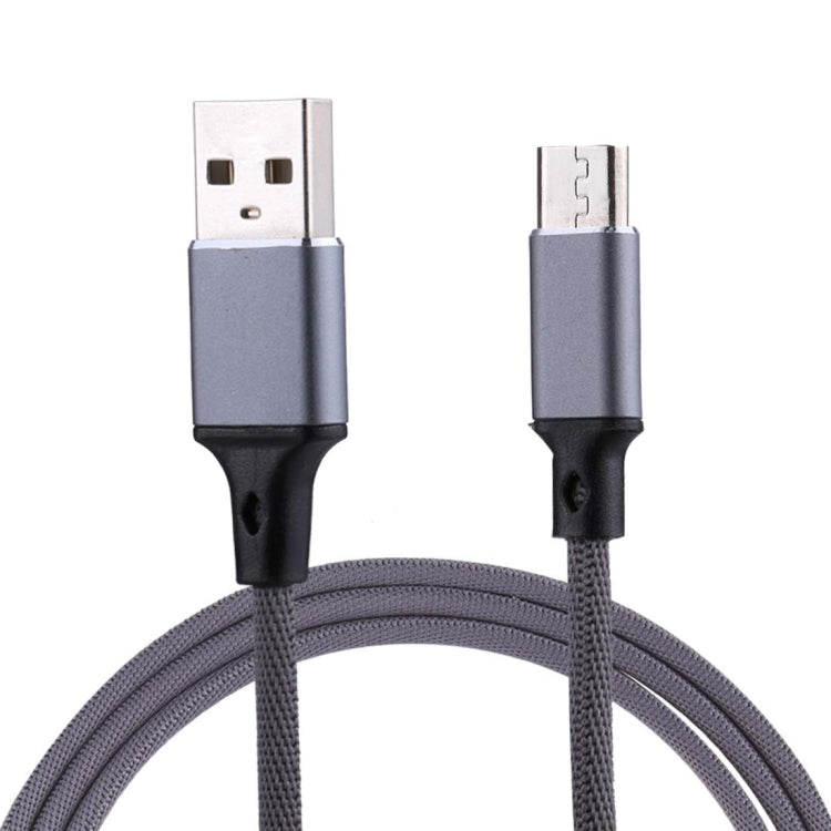 1m 2A Output USB to Micro USB Nylon Weave Style Data Sync Charging Cable, For