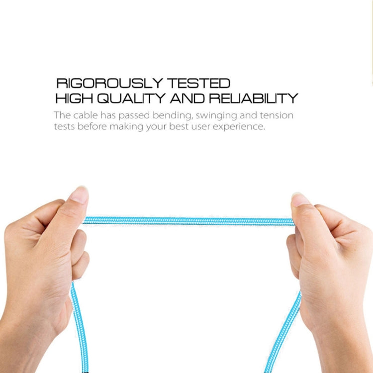 1m 2A Output USB to Micro USB Nylon Weave Style Data Sync Charging Cable, For