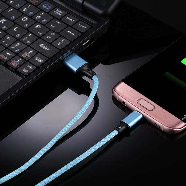 1m 2A Output USB to Micro USB Nylon Weave Style Data Sync Charging Cable, For