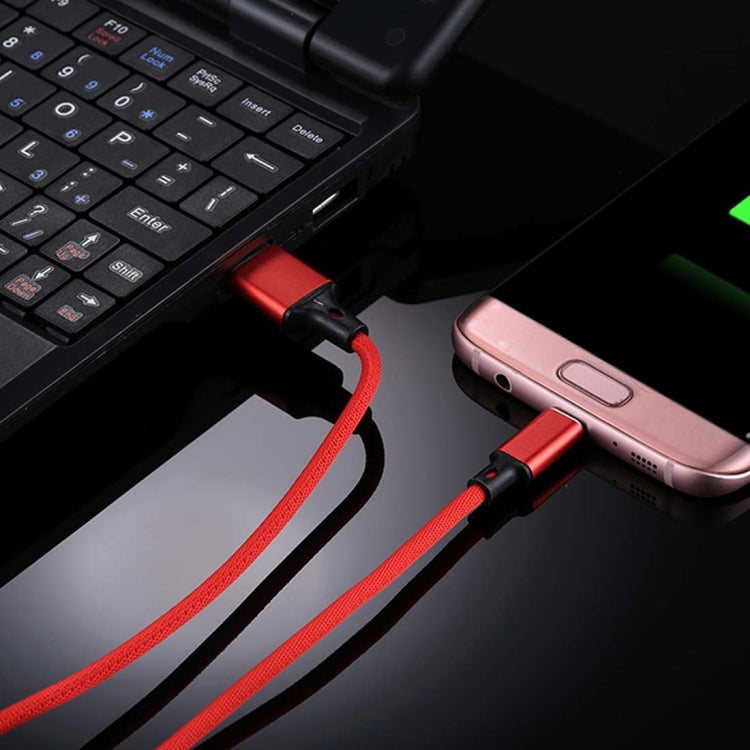 1m 2A Output USB to Micro USB Nylon Weave Style Data Sync Charging Cable, For