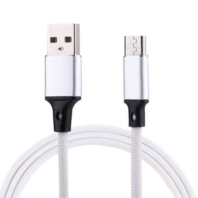 1m 2A Output USB to Micro USB Nylon Weave Style Data Sync Charging Cable, For