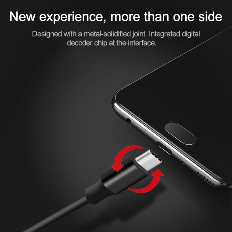 E3T 1.2m Wired In Ear USB-C / Type-C Interface HiFi Earphones with Digital Chip(Black)