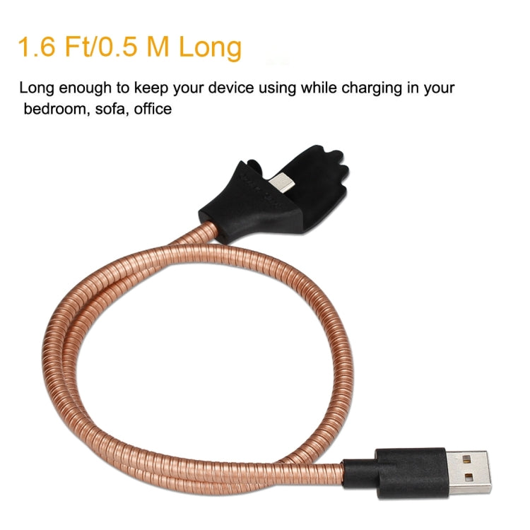 Multi-functional Metal Soft Hose Palm Holder USB-C / Type-C to USB Data Charging Cable with Flexible Desk / Car Dock, For Galaxy S8 & S8 + / LG G6 / Huawei P10 & P10 Plus / Xiaomi Mi6 & Max 2 and other Smartphones