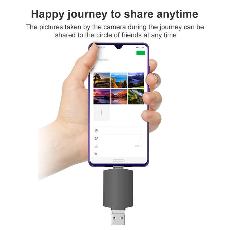 3 in 1 USB-C / Type-C to USB + Micro USB OTG Adapter TF / SD Card Card Reader