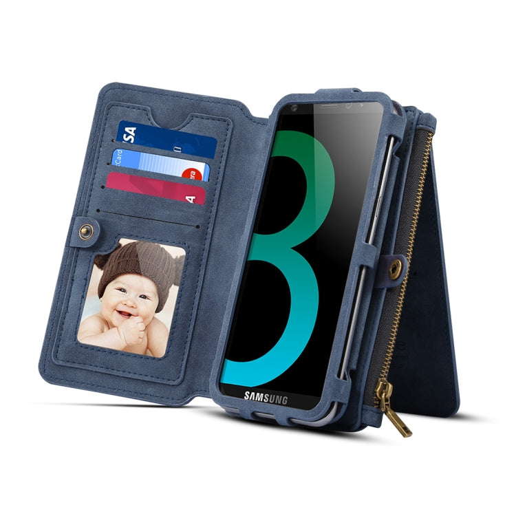 Dibase for Galaxy Note 8 Multi-function Sheep Bar Material Universal Horizontal Flip Case with Holder & Card Slots & Photo Frame & Hook & Detachable Back Protective Case