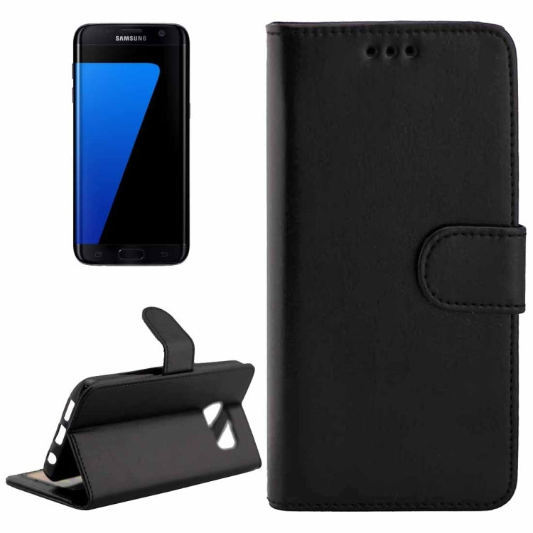 For Galaxy S7 Edge / G935 Crazy Horse Texture Horizontal Flip Magnetic Snap Leather Case with Adjustable Holder & Card Slots & Photo Frame & Wallet