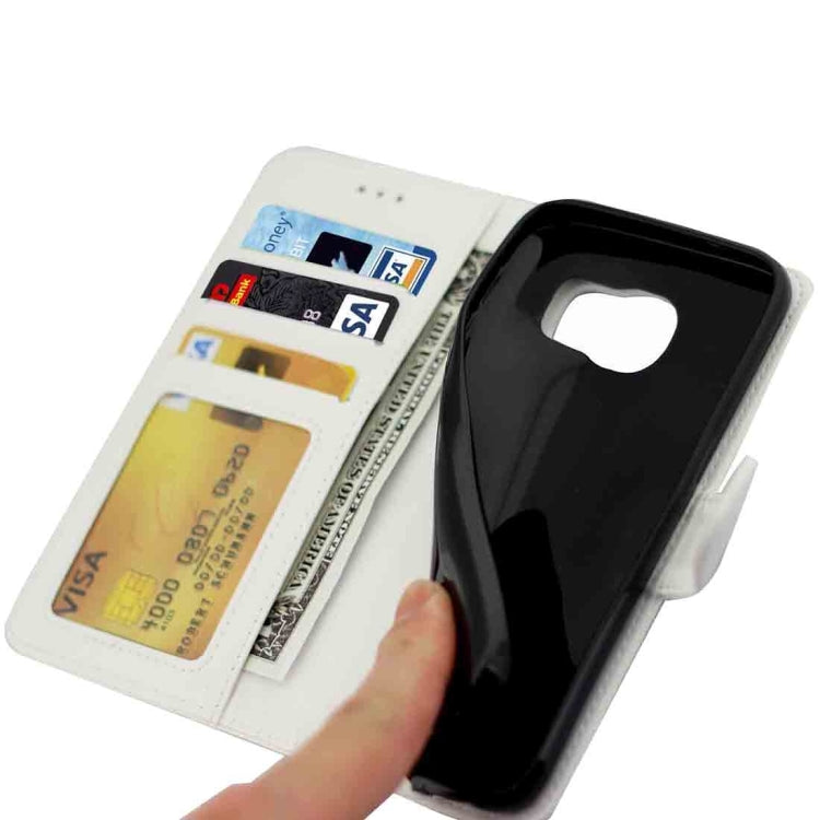 For Galaxy S7 Edge / G935 Crazy Horse Texture Horizontal Flip Magnetic Snap Leather Case with Adjustable Holder & Card Slots & Photo Frame & Wallet