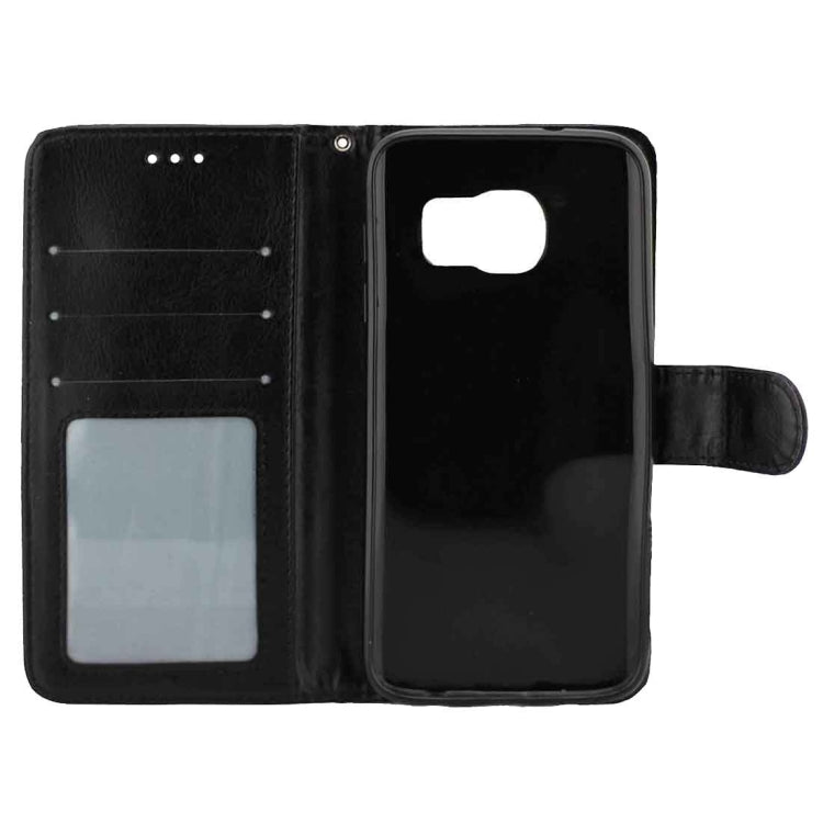 For Galaxy S7 / G930 Crazy Horse Texture Horizontal Flip Magnetic Snap Leather Case with Adjustable Holder & Card Slots & Photo Frame & Wallet