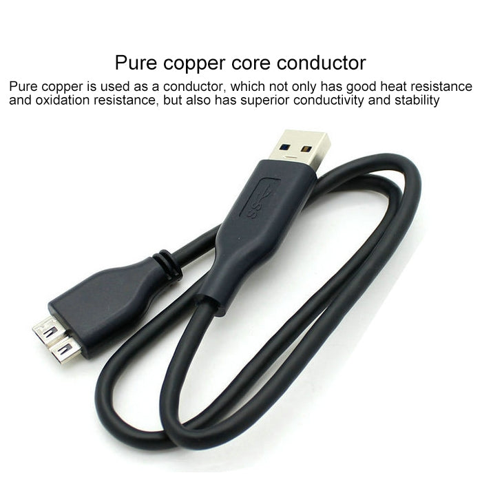 3 in 1 2.5 inch HDD Enclosure Storage Bag + Hard Disk Silicone Case + Micro B USB 3.0 Mobile Hard Disk Data Cable Kit(Black)